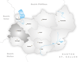 Karte Gemeinde Gossau